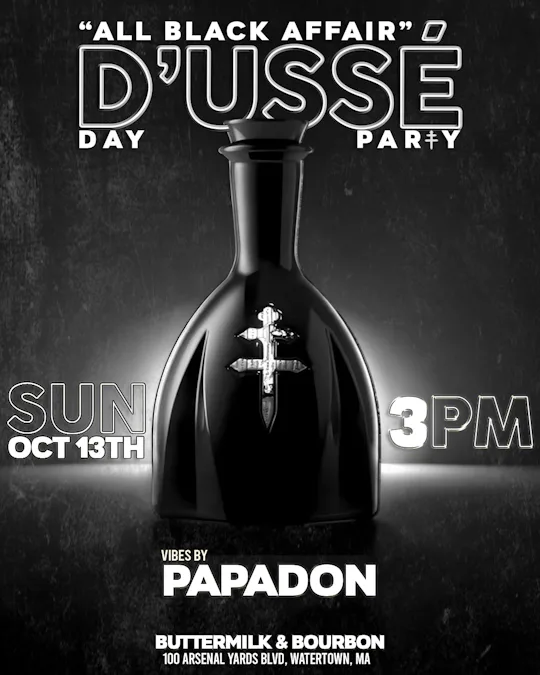 D'USSE' DAY PARTY "ALL BLACK AFFAIR"