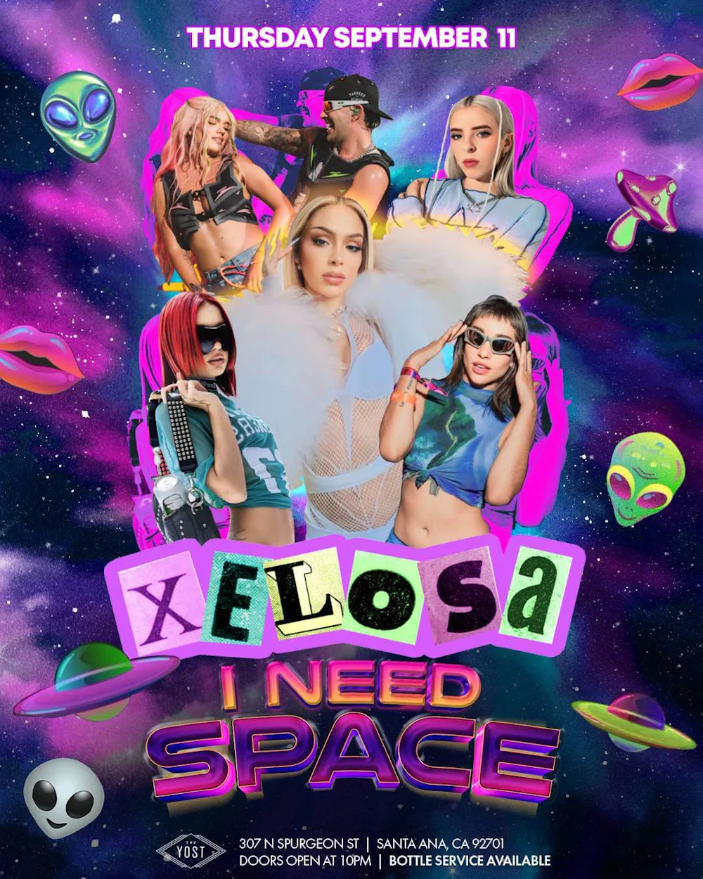 XELOSA I NEED SPACE PARTY @ YOSTTHEATER